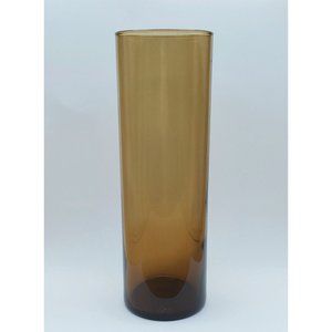 Libbey Vase For Flowers 10.25" H 3.5" W Beige